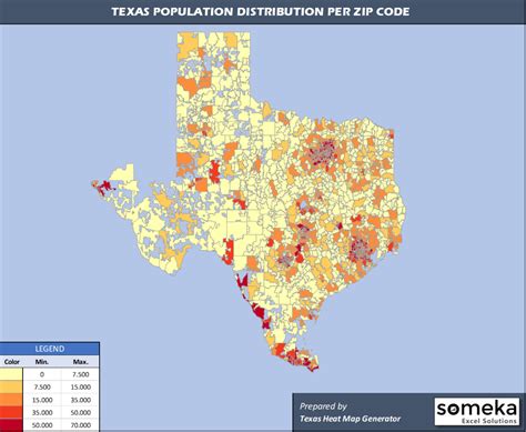 Texas Zip Code Map In Excel Zip Codes List And Population Map Youtube ...