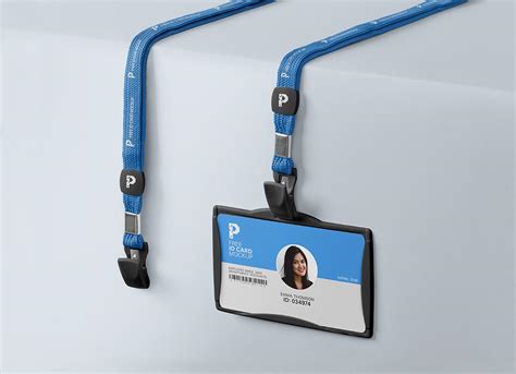 Lanyard Id Card Holder Mockup Free Psd Templates