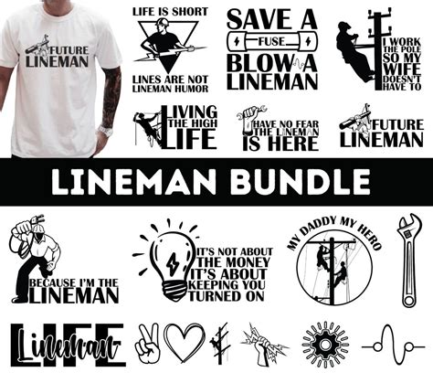 Lineman SVG PNG Bundle Lineman Life Svg Electrician Svg Electrician