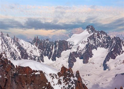 Premium Photo Mont Blanc Rocky Mountain Massif Summer View From