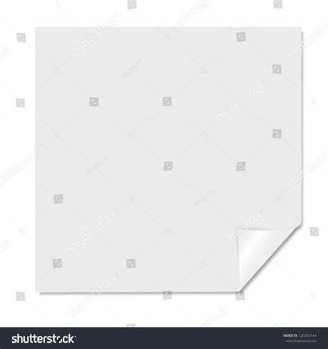 White Blank Page Vector Illustration Stock Vector (Royalty Free) 120262144