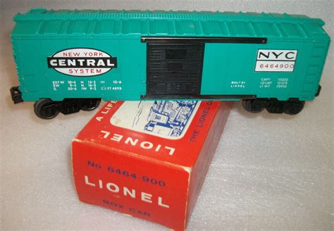 LIONEL POSTWAR 6464 900 ORIGINAL BLACK DOOR NYC BOX CAR EXC CORRECT OB