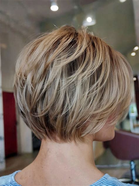 Layered Bob Haircut Back View