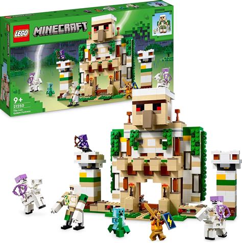 Lego 21250 Minecraft La Fortaleza Del Golem De Hierro Castillo De Juguete Que Se Transforma En