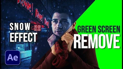 How To Create Snowfall Animation In After Effect Green Screen Remove