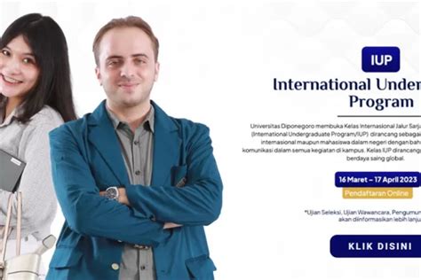 Jalur Mandiri International Undergraduate Program IUP Undip Sudah