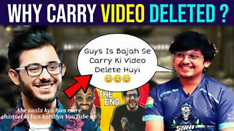 Mortal Reaction On Carry Minati Video Removed Youtube Vs Tiktok Youtube