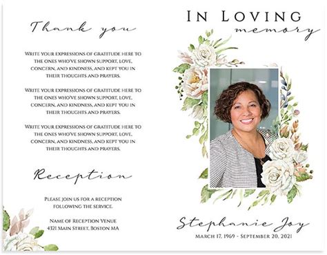 Thank You Poem For Funeral Program | Sitedoct.org