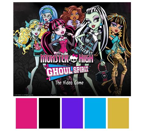 Monster High Color Palette Monster High Monster High Party Monster