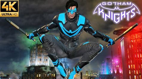 Gotham Knights Nightwing New Guard Suit Free Roam Gameplay 4k Youtube