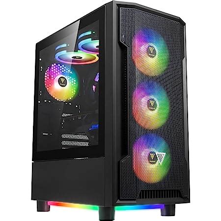 Amazon GAMDIAS ATX Mid Tower Gaming Computer PC Case With Side