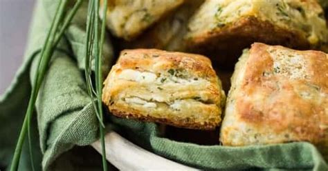 Flaky Goat Cheese And Chive Biscuits Punchfork