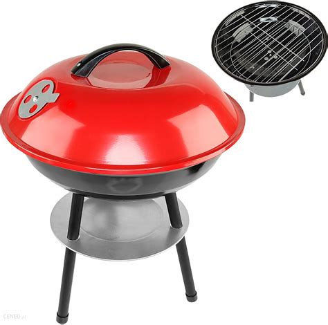 Grill Węglowy Ogrodowy Okrągły Z Pokrywą 36Cm Ceny i opinie Ceneo pl