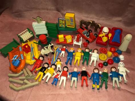 Playmobil Lot Personnages Et Accessoires Vintage Tbe Eur Picclick Fr