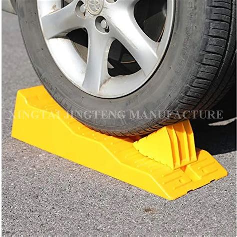 Caravan Wheel Leveling Ramp Wheel Chock Block For Caravans Rv Yellow