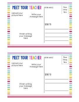 Free Open House Postcards by The Teacher Wears Prada | TpT