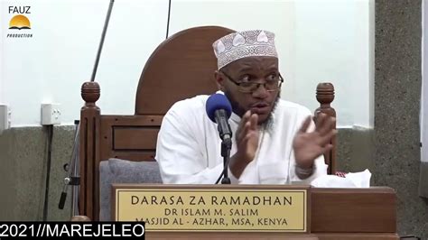 Live Marejeleo Ya Darsa Za Dkt Islam Muhammad Salim Darsa Za Ramadhani