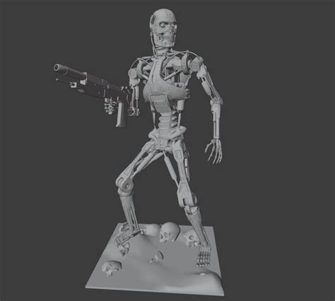 T-800 Endoskeleton Model for 3D Printing - Etsy