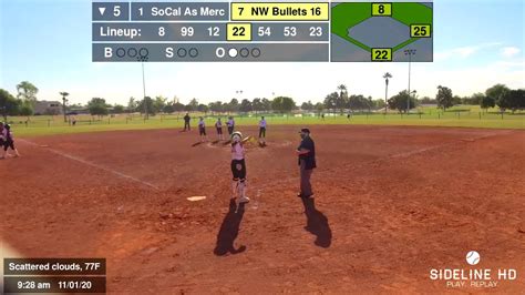 SoCal As Mercado Cook Vs NW Bullets 16U Gold Muir 2020 11 01 YouTube