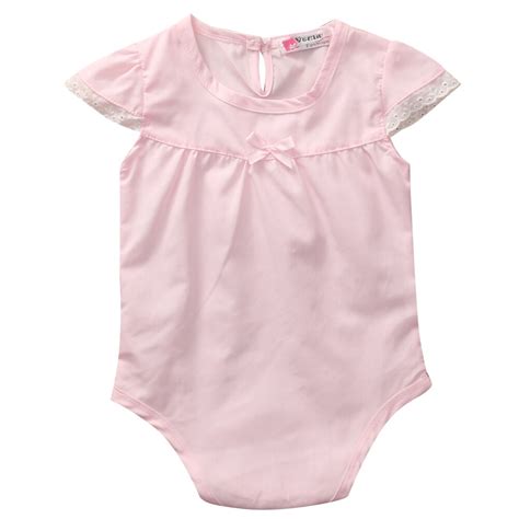 New Brand 2018 Infant Newborn Baby Girls Bodysuit Toddler Short Sleeve