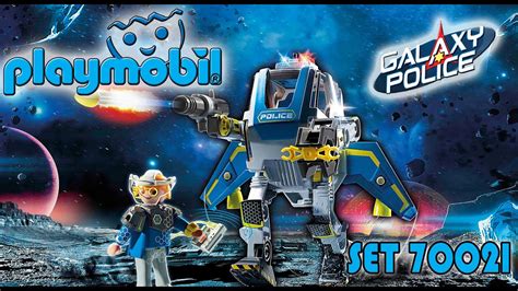 Playmobil SET 70021 Galaxy Police Einsatz Roboter Mit Fahrer YouTube