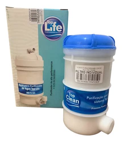 Refil Filtro Para Purificador De Agua Top Life Original Parcelamento