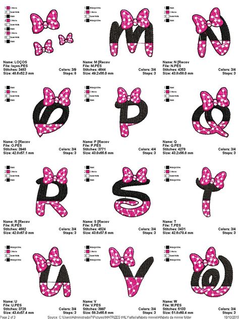 Letras Mickey Mickey Mouse Monogram Mickey Font Minnie Mouse Stickers