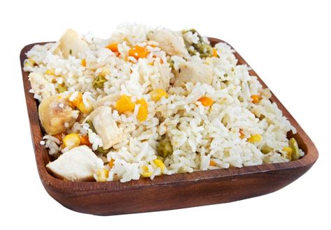 Chicken with rice stock image. Image of vegetable, chicken - 17895311