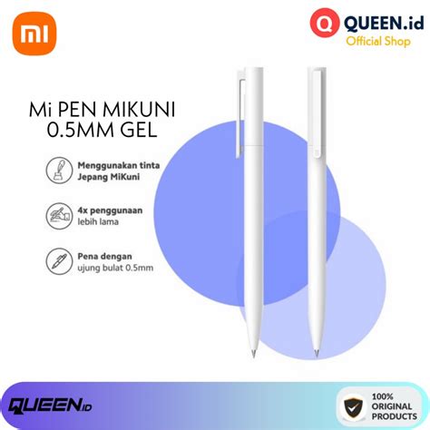 Jual Xiaomi Mi PEN Mikuni GEL 0 5mm Pulpen Xiaomi Gel No Cap Black