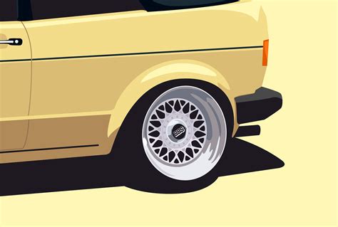 VW Golf Cabrio mk1 euroelements | Behance