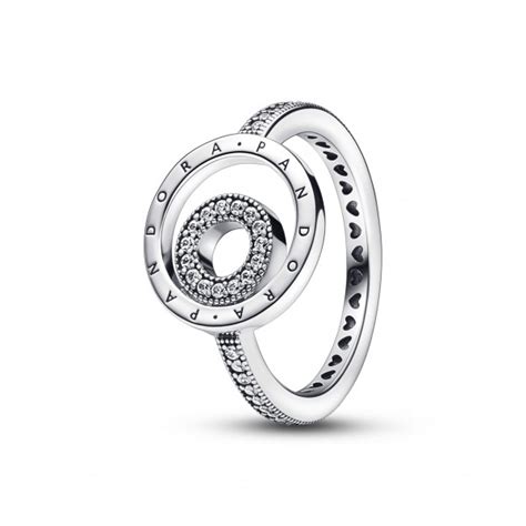 Bague Signature Cercles Et Pavage Pandora Signature Taille