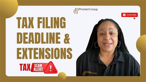 Tax Filing Deadline And Extensions Youtube