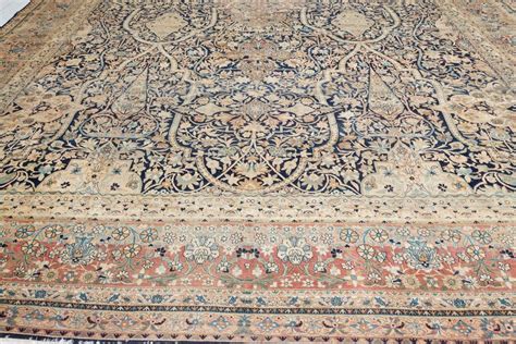 Antique Persian Kirman Handmade Wool Carpet Index Bb