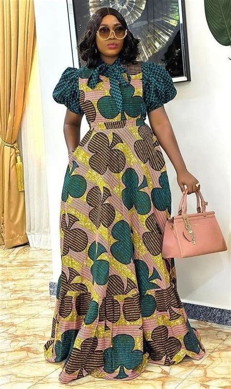 Elegant And Stunning Ankara Long Gown Styles You Can Slay Stylish