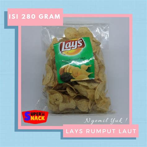 Jual Lays Rumput Laut 280 Gram Snack Kiloan Shopee Indonesia