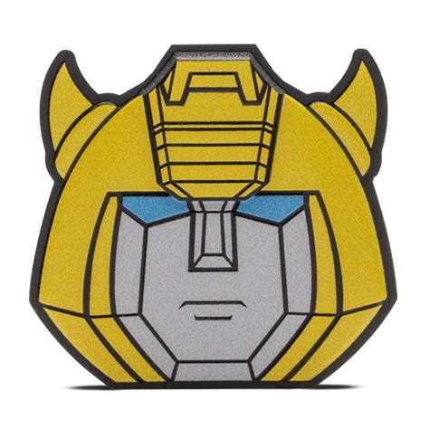 2024 Proof Colorized Silver Niue Bumblebee Transformers Head Shaped