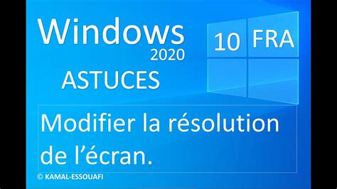 Modifier La R Solution De L Cran Windows Youtube