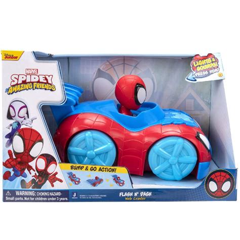 Spidey And His Amazing Friends Flash N Dash Web Crawler Vehicle Big