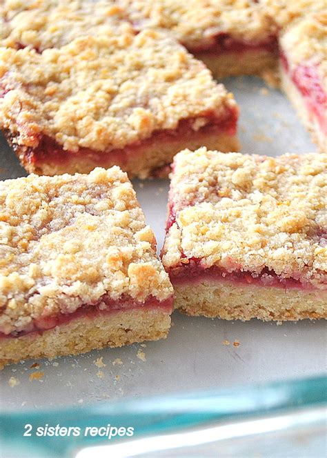 Raspberry Lemon Crumble Bars 2 Sisters Recipes By Anna And Liz