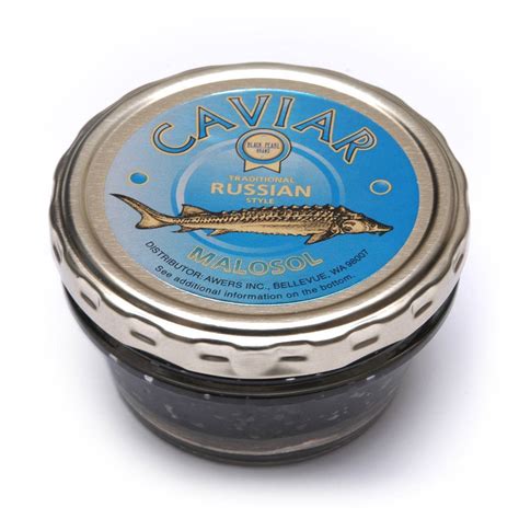 Pasteurized Ossetra Sturgeon (Black) Caviar for Sale: 100g (3.5oz ...