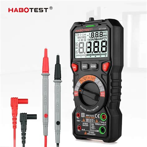 Habotest Ht Digital Multimeter Ture Rms Auto Range Ncv Hz V Ac