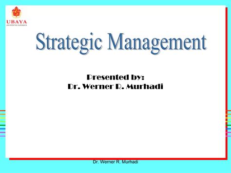 Strategic Management Pdf