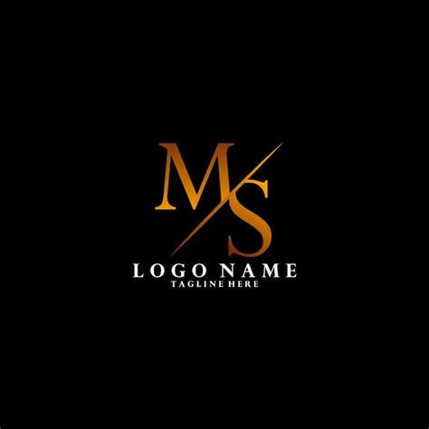 Premium Vector Ms Sm Logo Letter Monogram Slash With Modern Logo