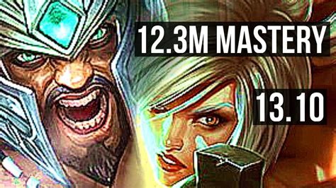 Tryndamere Vs Riven Top 123m Mastery 600 Games Dominating Kr