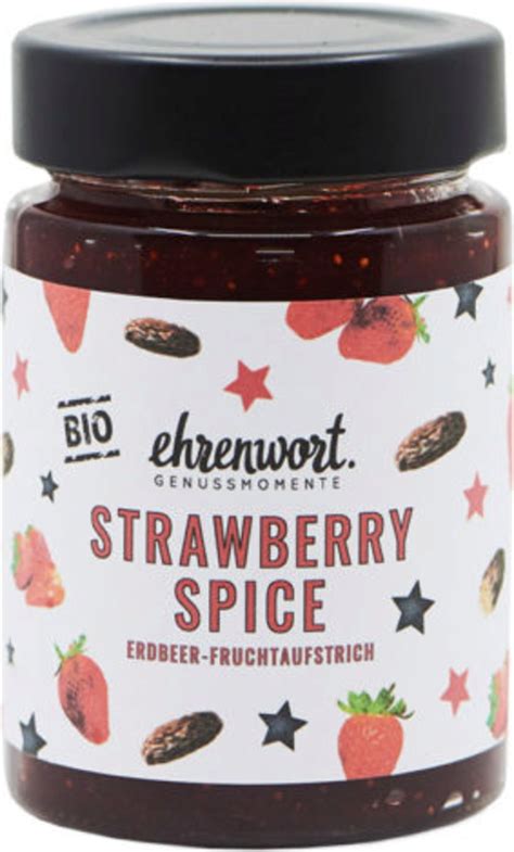 Ehrenwort Confiture Bio Strawberry Spice 200 G Boutique En Ligne