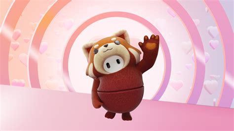 The Fall Guys Valentine's Day costume is an adorable red panda | PC Gamer