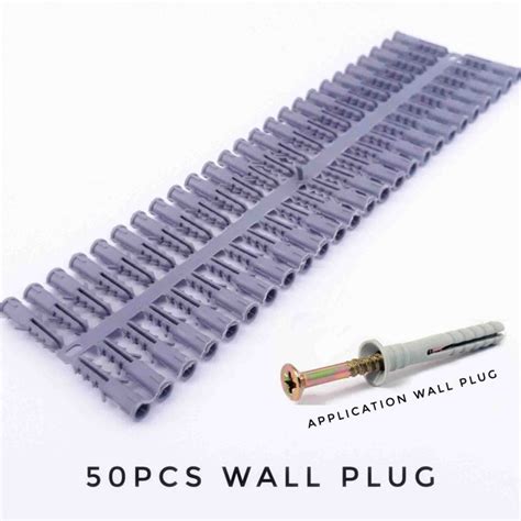 Pvc Wall Plug 6mm 50pcs Plastic Wall Plug