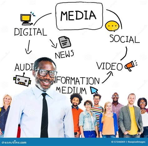 Digital Media Information Medium News Concept Stock Image Image Of