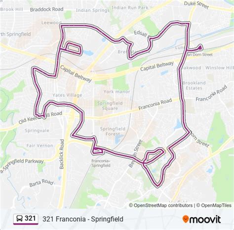 Route Schedules Stops Maps Franconia Springfield Updated