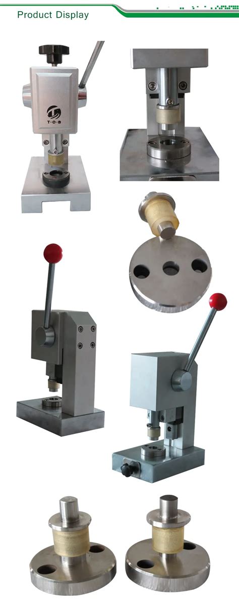 Laboratory Manual Hand Press Punching Machine For Coin Cell Electrode